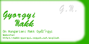 gyorgyi makk business card